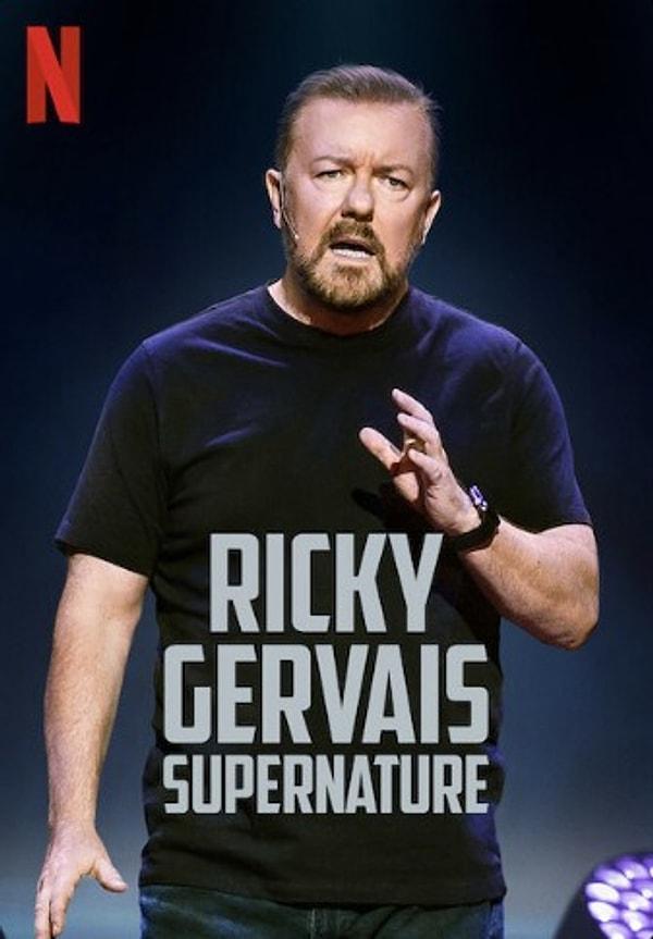 2018 yılında Humanity ve 2020 yılında Supernature gösterilerini izlediğimiz Gervais, sivri dili ve kendine özgü tarzıyla izleyiciden tam not almayı başarmıştı.