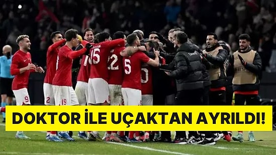 A Milli Futbol Takımı'nın Uçağı Acil İniş Yaptı