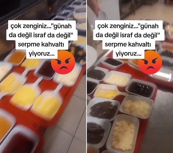 O adam sözlerinin devamında ise yetkililere seslenerek, 'Şu serpme kahvaltıyı restoranlardan kaldırın, bunu bulamayanlar var' dedi.