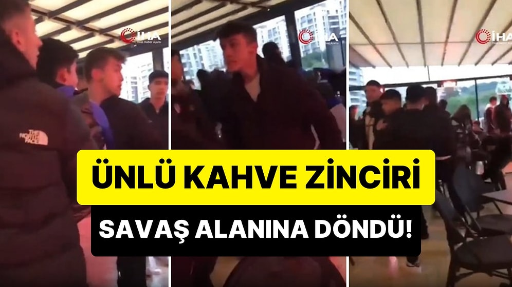 Ortalık Savaş Alanına Döndü: İsrail'i Protesto Eden Bir Grup ile Kahve Alan Bir Grup Kavga Etti