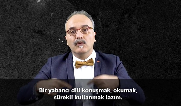 Önemli olan yabancı dilin öğrenilmesi değil akılda tutulması olduğunu vurgulayan Gürkan, günlük hayatta kullanabilecek bir dilin öğrenilmesi gerektiğini belirtti.