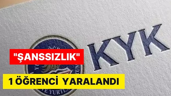 Yine KYK Yurdu Yine Skandal! Bu Sefer de Fayans Düştü: 1 Öğrenci Yaralandı