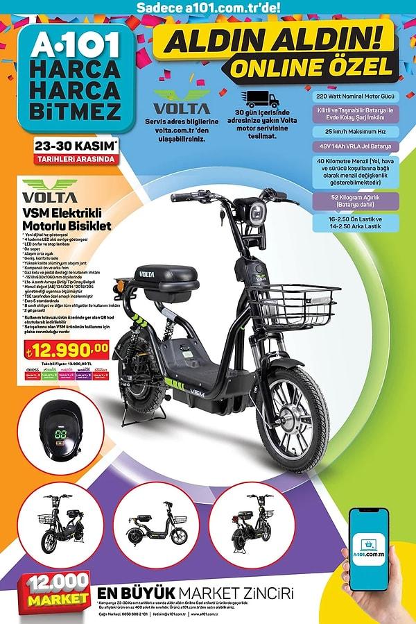 Volta VMS Elektrikli Motorlu Bisiklet 12.990 TL