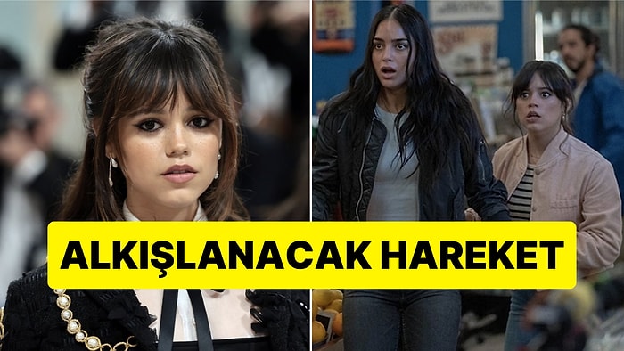 Filmden Kovulan Arkadaşı İçin 'Çığlık' Kadrosundan Ayrılan Jenna Ortega'dan Bir Kral Hareket Daha!