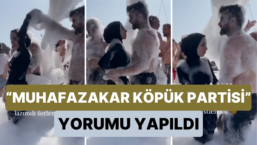 Muhafazakar Bekarlığa Veda Partilerinden Sonra Şimdi de Bir Köpük Partisinde Çekilen Görüntüler Gündem Oldu