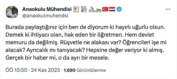 Gelen yorumların her biri birbirinden ilginç!