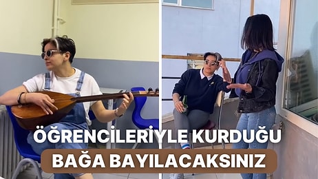 Genç Öğretmenin Öğrencileriyle Dolu Dolu Eğlendiği Anlar İçinizi Isıtacak