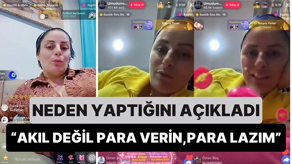 TikTok Canlı Yayınında Verdiği Göğüs Dekoltesi ile Gündem Olan Kadın Bunu Eşi ve Çocuğu İçin Yaptığını Söyledi