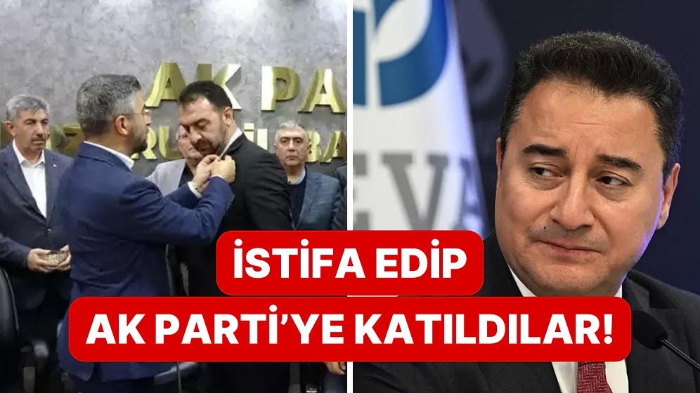 DEVA Partisi'nden İstifa Eden 800 Kişi AK Parti'ye Katıldı!