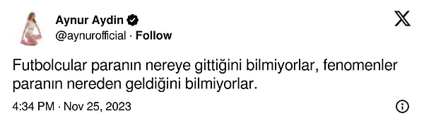 Son zamanların gündemini özetleyen Aydın'ın tweeti sosyal medyayı karıştırdı.