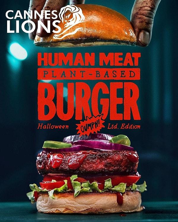 A Spooky Twist for Halloween: Oumph!'s Vegan Burger with a Taste of Human Flesh!