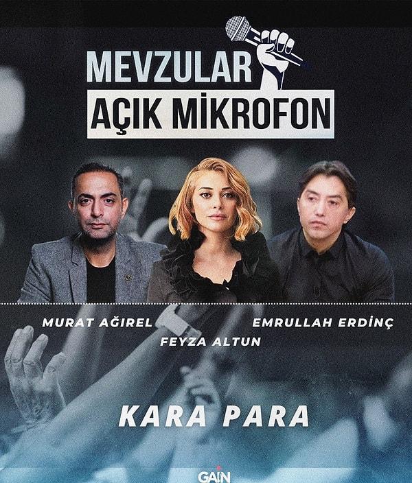 "Kara Para" başlıklı 18. bölümde, kara para aklama iddiasıyla tutuklanan Dilan Polat'ın davasını yakından takip eden isimlerden Murat Ağırel, Feyza Altun ve Emrullah Erdinç konuk olacak.
