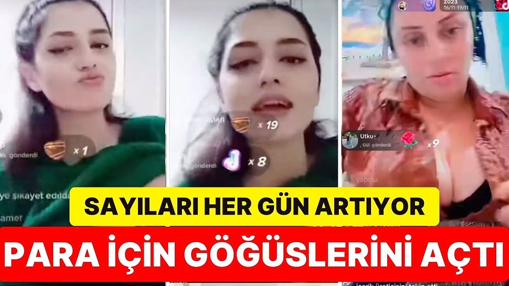 TikTok'ta Para Kazanmak Uğruna Göğüslerini Gösteren Yeni Bir Kullanıcı Daha Ortaya Çıktı