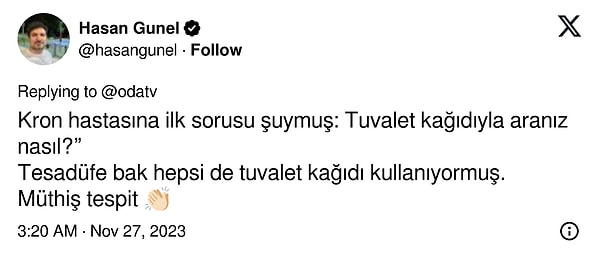 Kullanıcılar anlatılanlara tepki gösterdi.