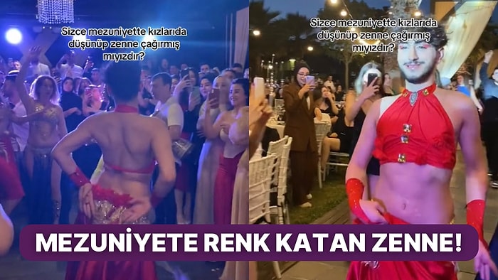 Üniversite Mezuniyetlerinde Baloya Zenne Çağırıp Eğlencenin Dibine Vuran Gençler