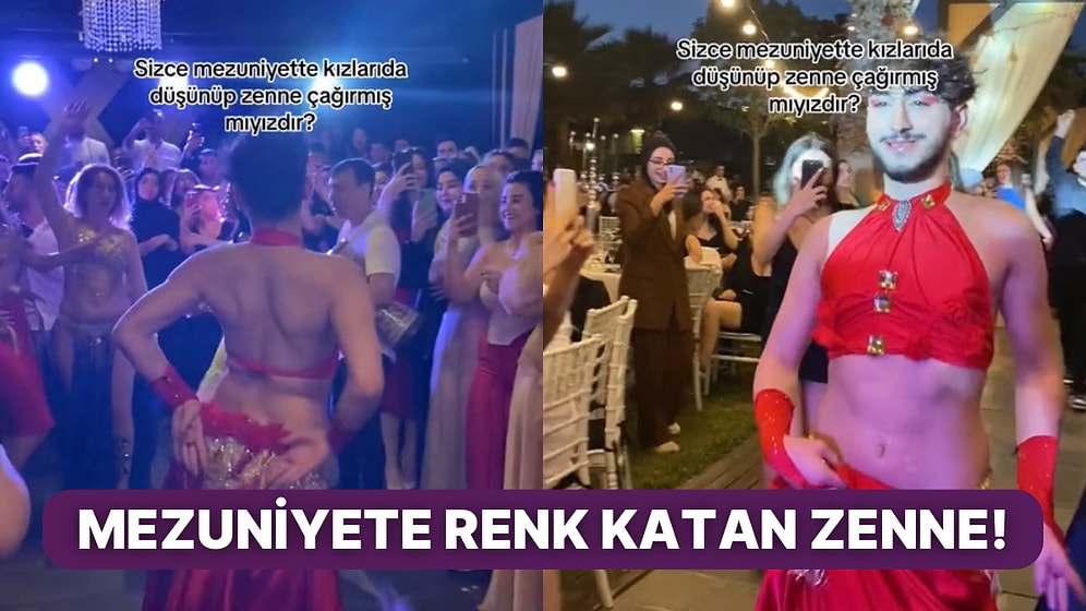 Üniversite Mezuniyetlerinde Baloya Zenne Çağırıp Eğlencenin Dibine Vuran Gençler