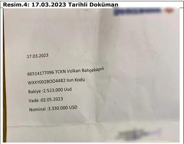 Belözoğlu, Seçil Erzazn'a aynı gün 1 milyon 400 bin dolar daha verdi. Ertesi gün ise bu sefer şöförü ile 400 bin dolar yolladı.