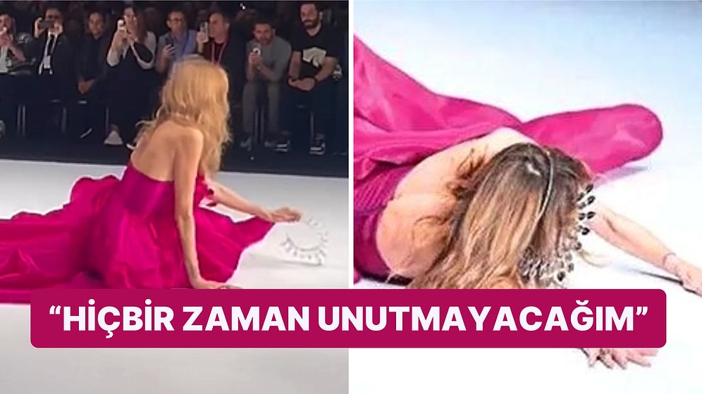 Podyumda Yere Kapaklanan Ünlü Manken Sema Şimşek'ten İlk Açıklama Geldi