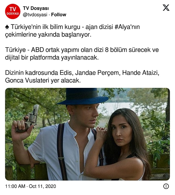 Biraz geçmişe gittiğimizde görüyoruz ki film değil, dizi olacakmış!