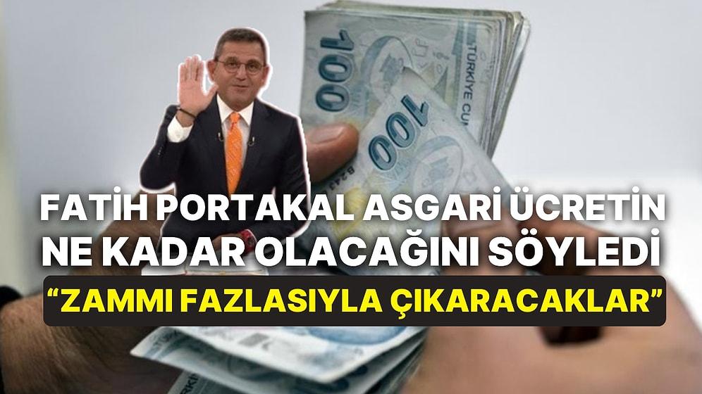 Fatih Portakal'dan Asgari Ücret İddiası: "100 Lira Aşağı 100 Lira Yukarı"