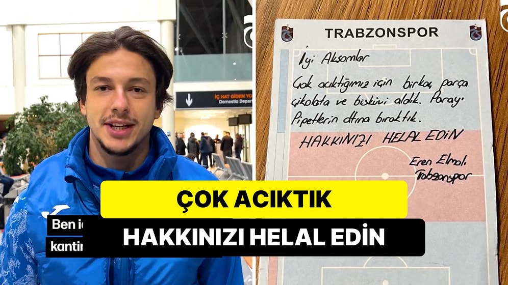 Trabzonsporlu Futbolcuların Sivas Havaalanı'na Bıraktığı Not Yüzünüzü Gülümsetecek!