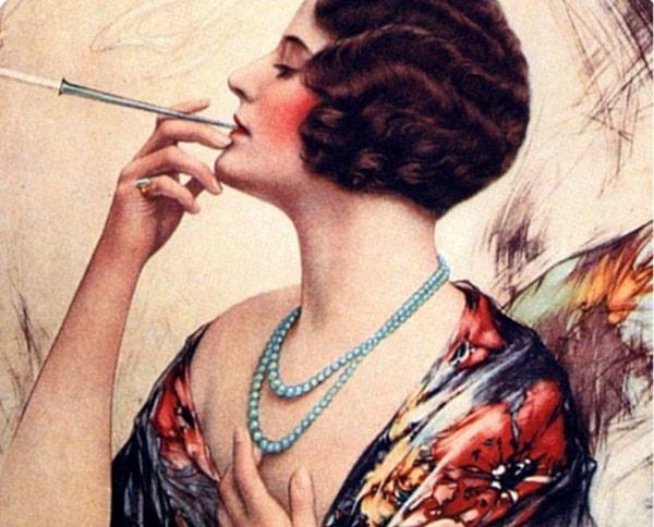 Mücadeleci kadınlar, erkekler gibi kamusal alanda sigara kullanabilmek istiyordu.