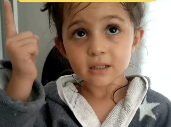 "Bana ses verdi, kuzum dedi." diyen miniğin o anları izleyenleri duygulandırdı.