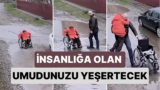 Diğerleri Yanından Geçip Giderken Arabasını Durdurup Engelli Bireyin Aracını Saplandığı Çamurdan Çıkaran Adam