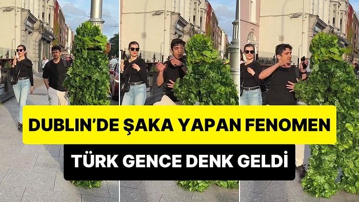 Ağaç Kostümü Giyerek Dublin Sokaklarında İnsanları Korkutan Fenomen Bir Türk Gence Denk Geldi