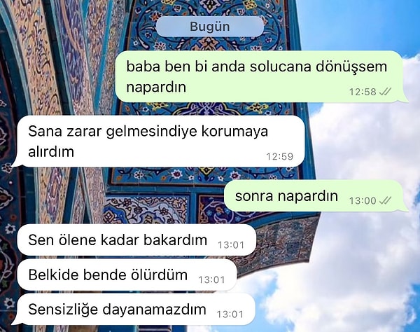 Babanın yorumu 👇