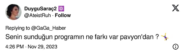 Kendi programının bir farkının olmadığını söyleyen de...