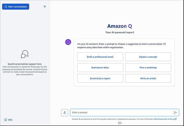 Yöneticiler, Amazon Q üzerinde ek yönetim kontrollerini kullanarak belirli yanıtları, çalışanları veya veri kaynaklarını sınırlayabiliyorlar.
