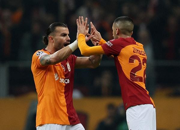 Galatasaray'ı maçta tutan golü 29. dakikada frikikten Hakim Ziyech kaydetti.