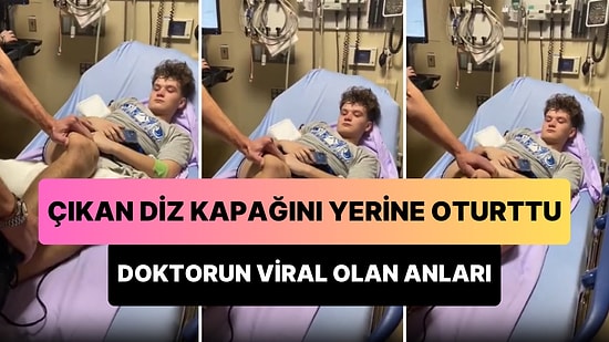 Bir Gencin Çıkan Diz Kapağını Yerine Oturtan Doktorun 'Helal Olsun' Dedirten Anları