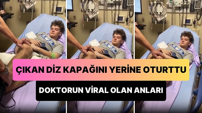 Bir Gencin Çıkan Diz Kapağını Yerine Oturtan Doktorun 'Helal Olsun' Dedirten Anları