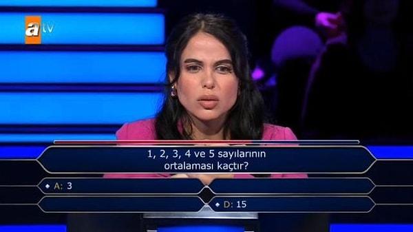 Kenan İmirzalıoğlu, soruyu açıkça anlatsa da heyecandan karasız kalan kadın, cevabı bulamayınca "Çok üzüldüm" diyerek yarışmadan çekildi.