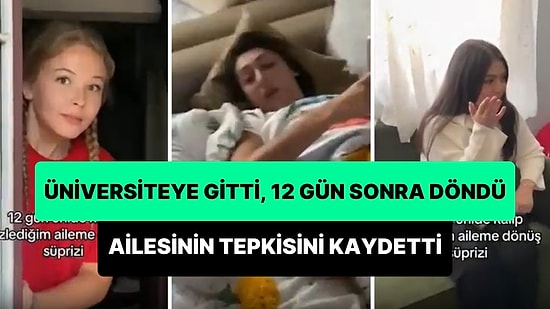 Üniversiteye Başladıktan 12 Gün Sonra Sürpriz Ziyaret Gerçekleştiren Genç, Ailesinin Tepkisini Kaydetti