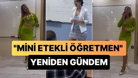 'Mini Etekli Öğretmen' Olarak Ünlenen Fidan Atalay, Göğüs Dekolteli Kıyafeti ile Yine Çok Konuşuldu