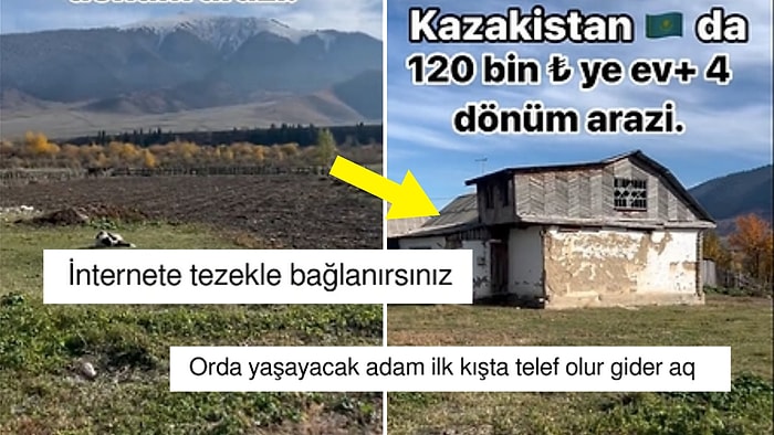 Kazakistan'da 4 Dönüm Arazili İki Katlı Bir Evin Fiyatını Paylaşan Kullanıcı Gündem Oldu