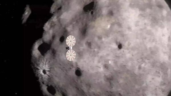 1 Kasım'da görevinin ilk asteroiti olan ve "Dinky" olarak da bilinen Dinkinesh ile karşılaşan Lucy, bu asteroidin aslında bir ikili sistem olduğunu keşfetti.