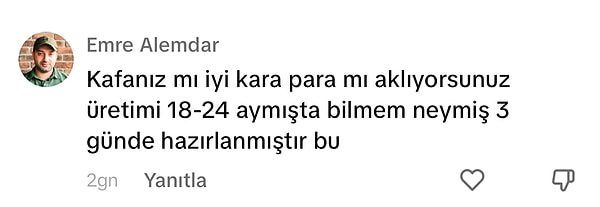 Üretim süreci de kafaları karıştırdı.