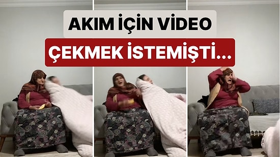 Bir Kız Akım İçin Video Çekmek İsterken Yanlışlıkla Babaannesine Çarpınca Ortaya Tatsız Bir Video Çıktı
