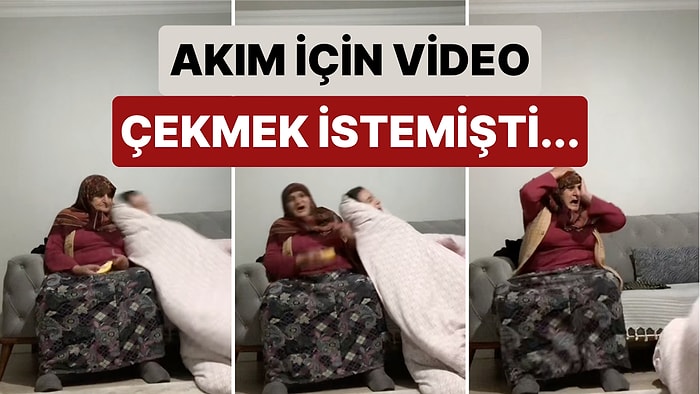 Bir Kız Akım İçin Video Çekmek İsterken Yanlışlıkla Babaannesine Çarpınca Ortaya Tatsız Bir Video Çıktı
