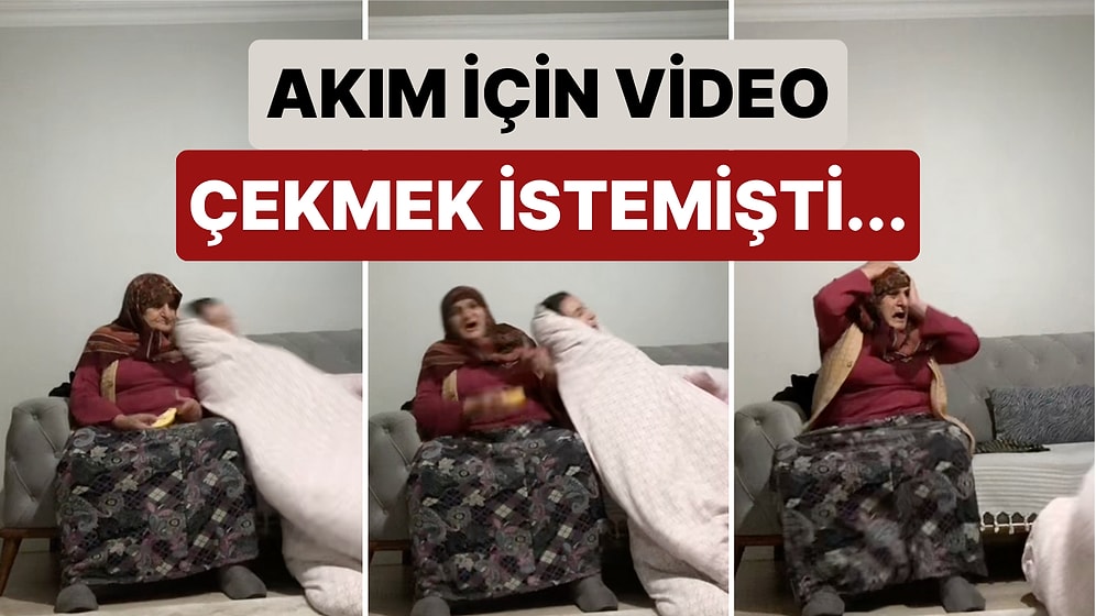 Bir Kız Akım İçin Video Çekmek İsterken Yanlışlıkla Babaannesine Çarpınca Ortaya Tatsız Bir Video Çıktı