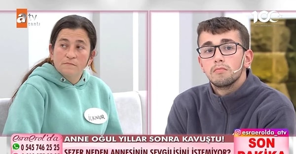 Yıllar sonra bir araya gelen anne ve oğlu için mutlu günler kapıda görünürken, 21 yaşındaki Sezer'in annesinin sevgilisini istemeyip annesini tercihe zorlaması programda zor anlar yaşattı.