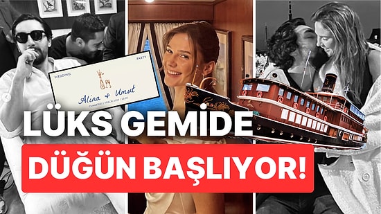 Detaylar Gelmeye Başladı: Alina Boz ve Umut Evirgen Lüks Gemide Dünyaevine Girecek