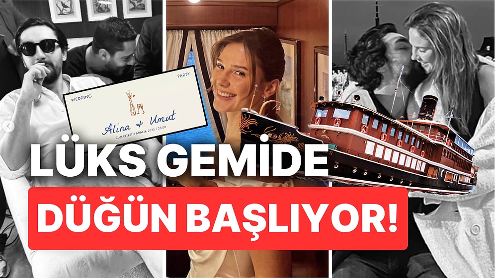 Detaylar Gelmeye Başladı: Alina Boz ve Umut Evirgen Lüks Gemide Dünyaevine Girecek