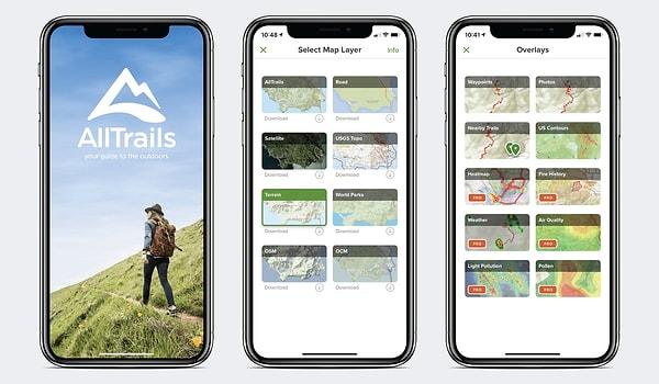 Yılın en iyi iPhone uygulaması: AllTrails: Hike, Run & Walk.