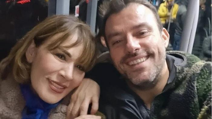 Oyuncu Salih Bademci ve Nurhan Özenen Metrobüsle Seyahat Ederken Görüntülendi