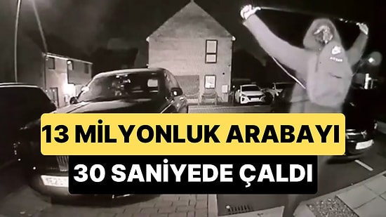 Lüks Araç Hırsızlarının Anahtarsız Soygun Yöntemi ile 13 Milyonluk Rolls-Royce'u 30 Saniyede Çaldıkları Anlar